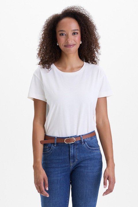 Orsay, Tricou cu decolteu rotund, Alb