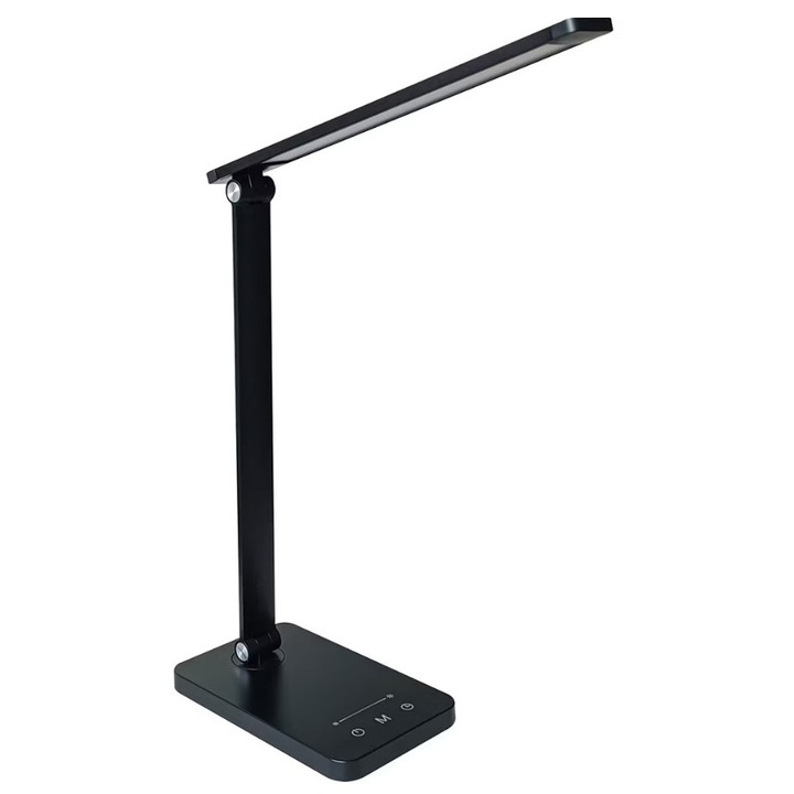 Lampa de podea Panan Disk Fold, 6.5W, CCT, negru
