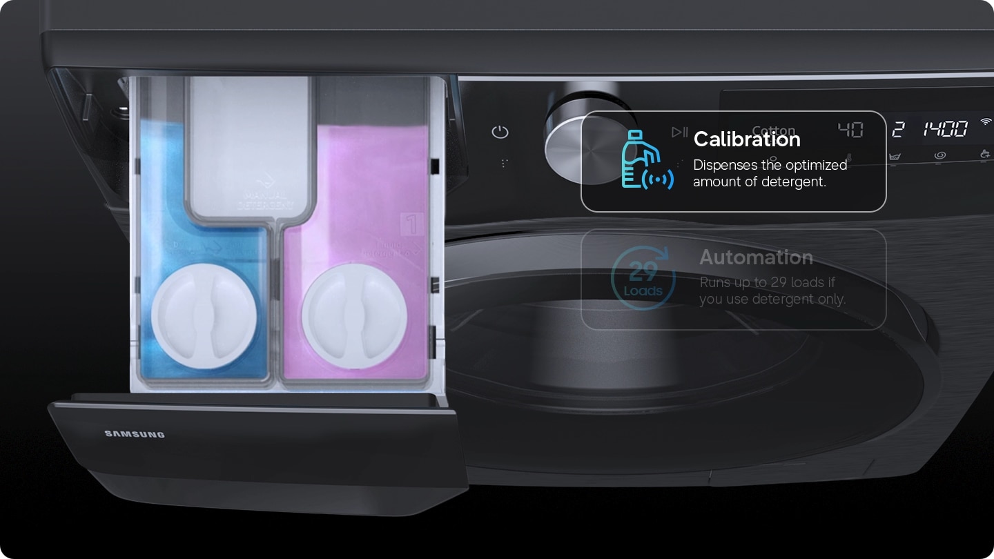 Masina de spalat rufe cu uscator Samsung, 9/6 KG, 1400 RPM, Clasa A Spalare, Clasa D Spalare + Uscare, AI Wash, AI EcoBubble, Auto Dispense, AI Control, WiFi, Negru, WD90HG6U94BBU4 5 res 2230cc73a1ba7eae362c4be1a87e813e
