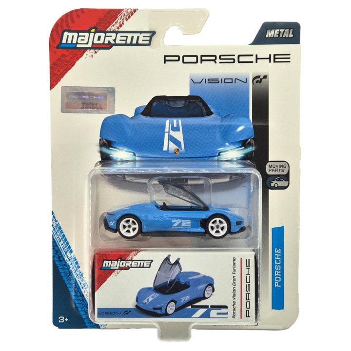 Porsche Vision Gran Turismo - kék - Porsche Deluxe - Majorette - 1:64
