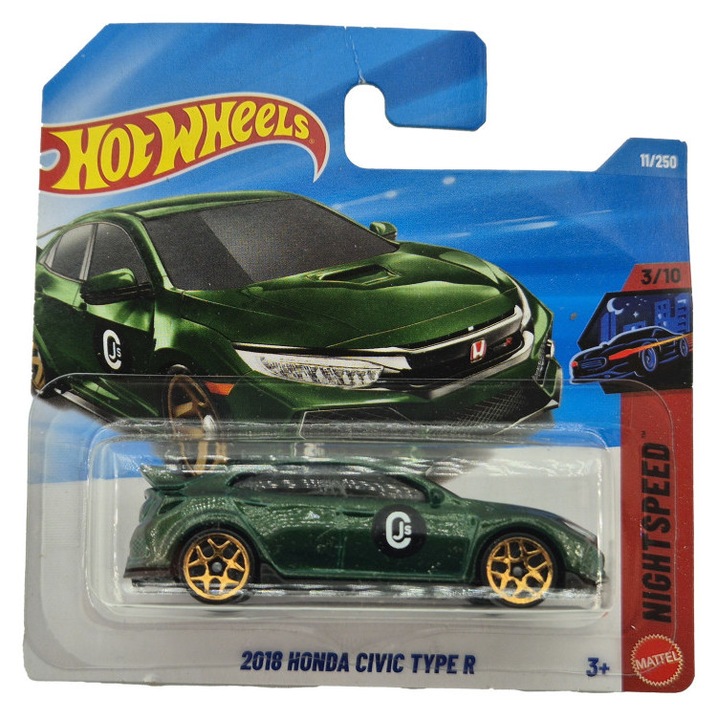 Hot Wheels Honda Civic Type R (2018) - Nightspeed 3/10 - 11/250 - Hot Wheels - 1:64