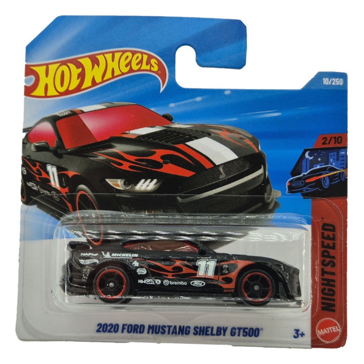 Hot Wheels Ford Mustang Shelby GT500 (2020) - Nightspeed 2/10 - 10/250 - Hot Wheels - 1:64