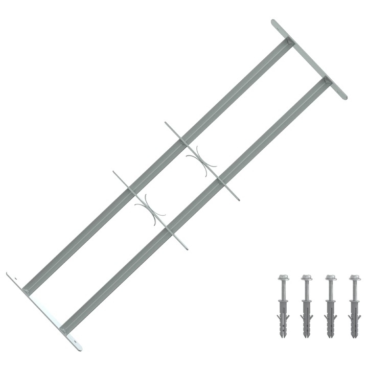 vidaXL Ablakokhoz való biztonsági rács 2 keresztgerendával 3 pcs 42031274