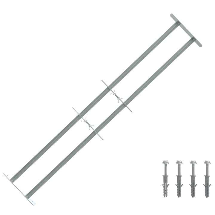 vidaXL Ablakokhoz való biztonsági rács 2 keresztgerendával 3 pcs 42031275
