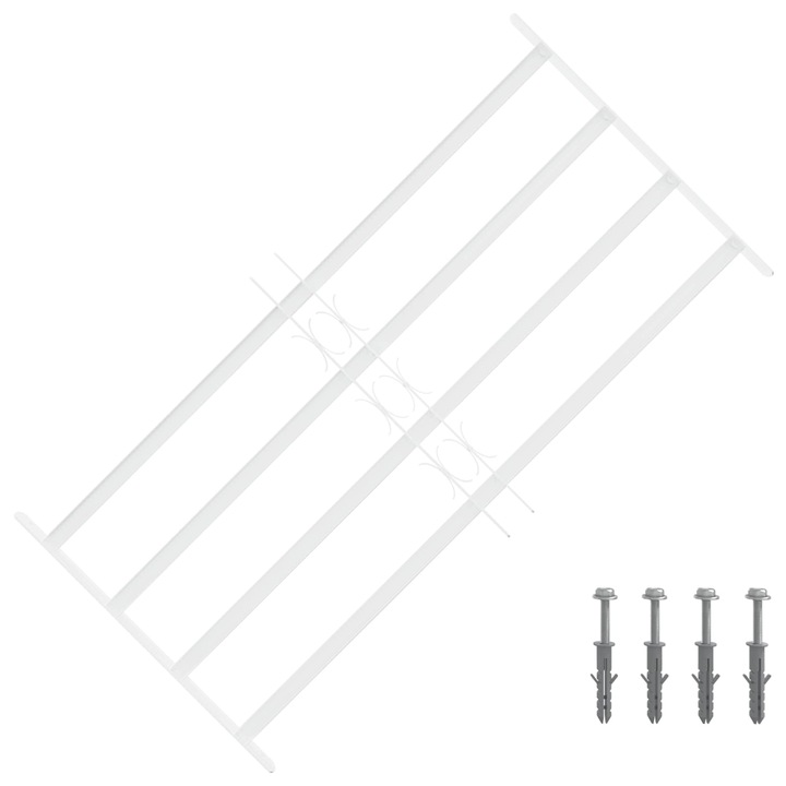vidaXL Ablakok biztonsági rács 4 keresztlécsel 63-114 cm 42031298
