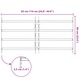 vidaXL Ablakok biztonsági rács 4 keresztlécsel 63-114 cm 42031298