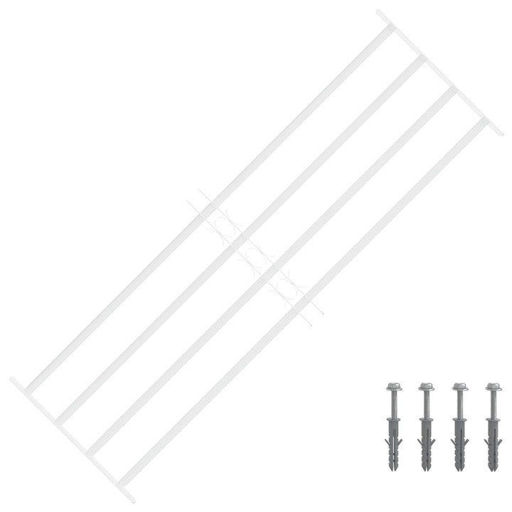 vidaXL Ablakok biztonsági rács 4 keresztlécsel 93-174 cm 42031299