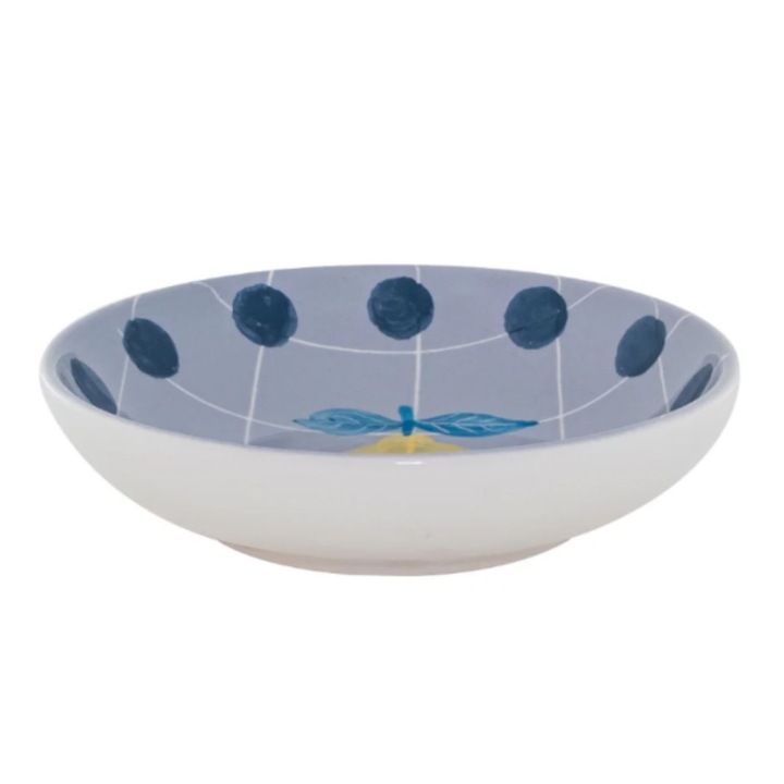 Bitossi Home Quadri kerámia tál, levendula, 14cm