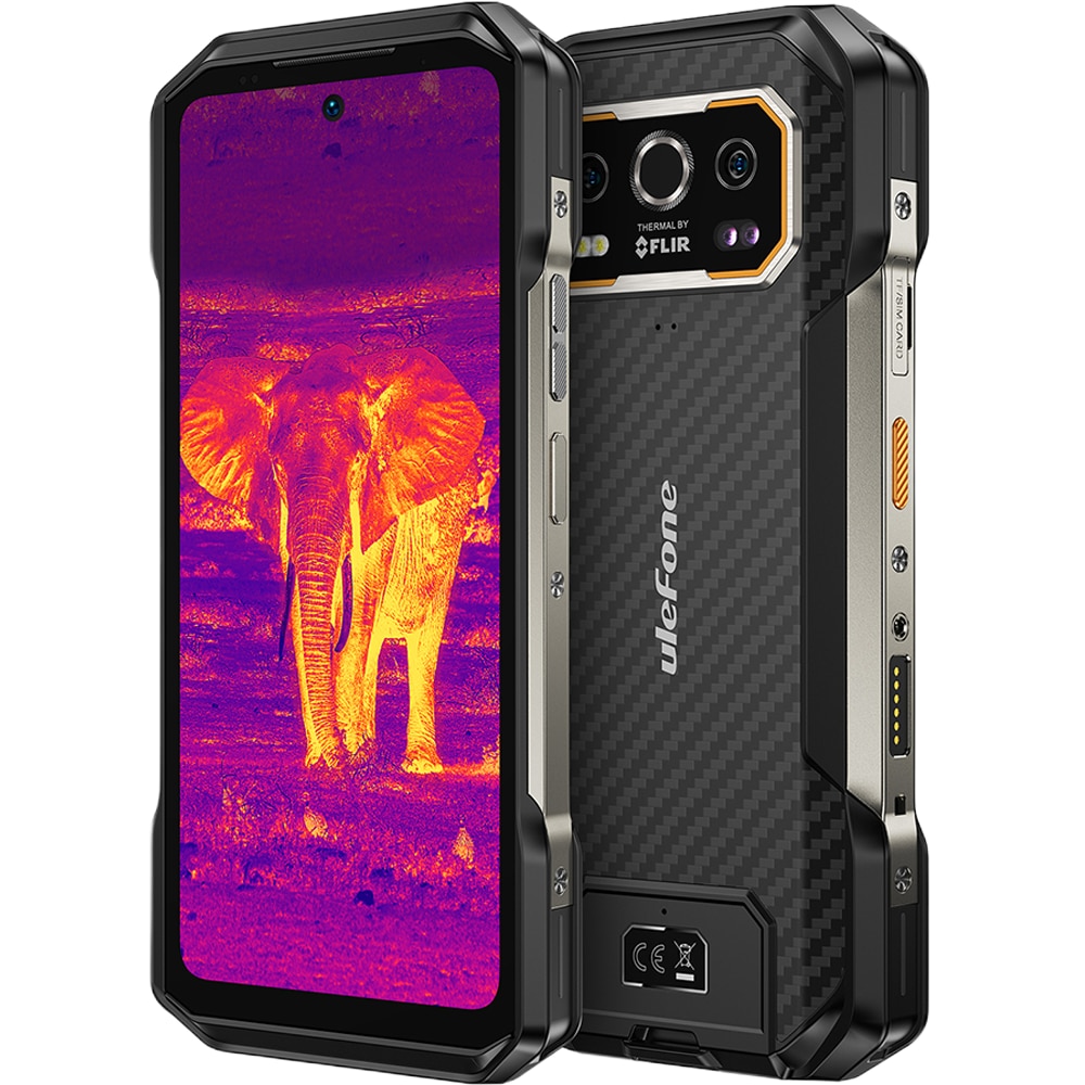 Telefon mobil Ulefone Armor 27T Thermal by FLIR, 4G, Dual SIM, 6.78" 120Hz, Helio G99, 12GB RAM, 256GB, NFC, IP68 / IP69K, Android 15