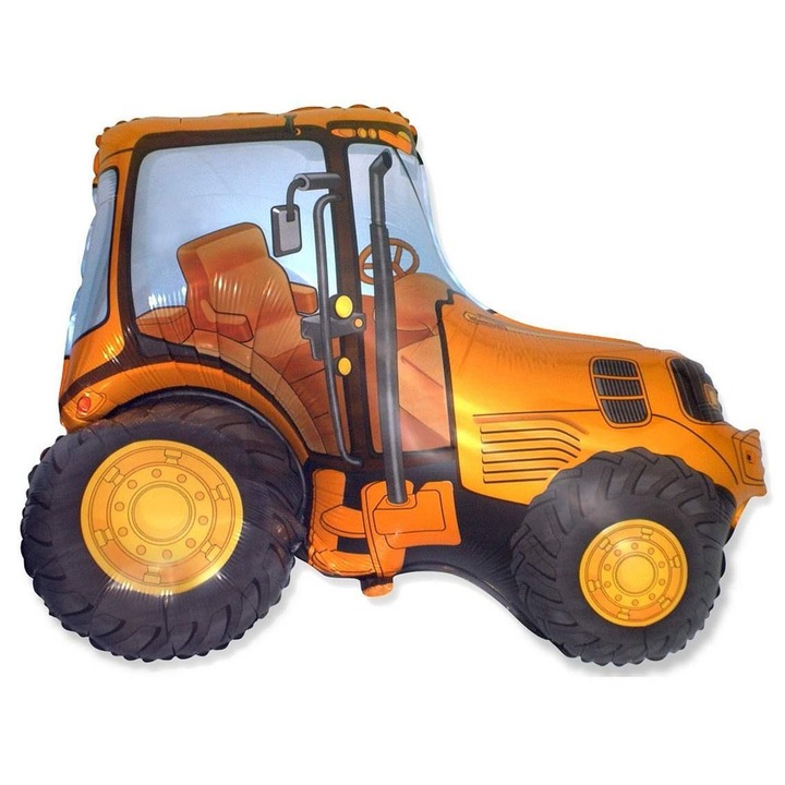 Godan Traktor fólia lufi, fémezett fólia, 61 cm, Többszínű, 1 db