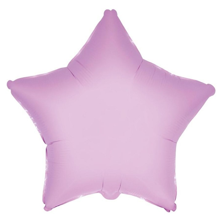 Balon folie Godan Flexmetal, stea, 46 cm, pentru heliu, roz, 1 buc