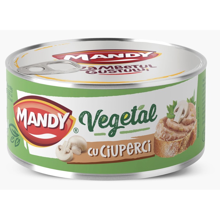 Pate mandy vegetal cu ciuperci 6*120gr