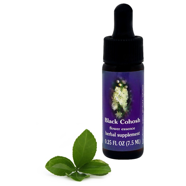 Virágesszencia/tinktúra Flower Essence Services Black Cohosh Actaea, érzelmi egyensúlyért, 20% organikus alkohollal, barna, 7,5 ml