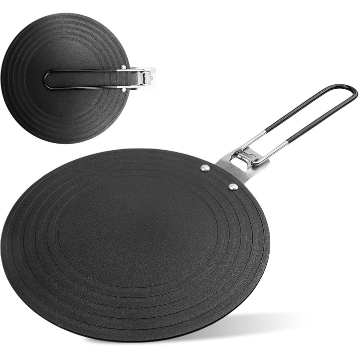 Difuzor de caldura rotund de 24 cm pentru aragaz, placa de dezghetare din aliaj de aluminiu, plita cu convertor