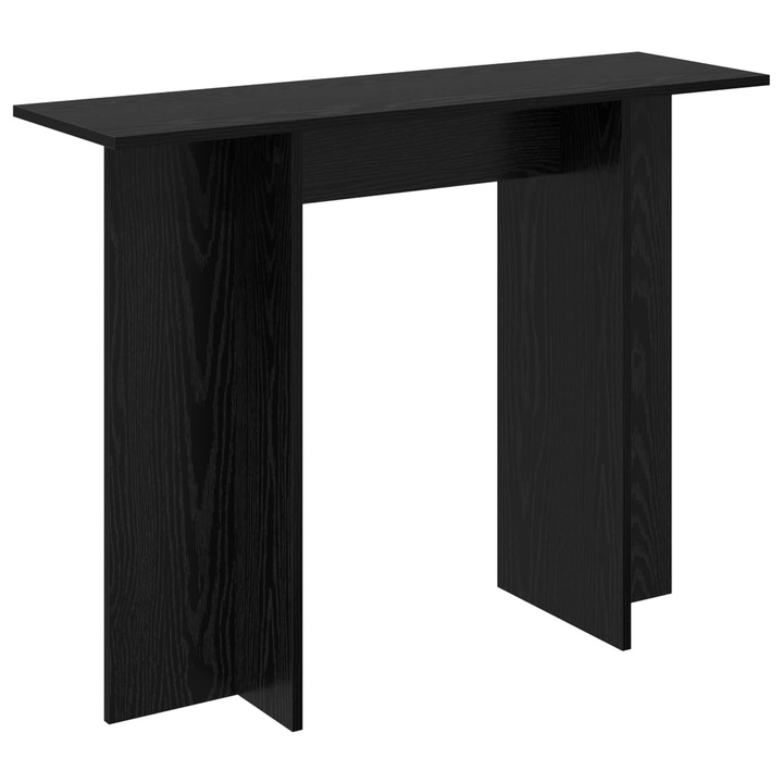 Конзолна маса vidaXL, Черен дъб 100 x 30 x 75 см Инженерна дървесина