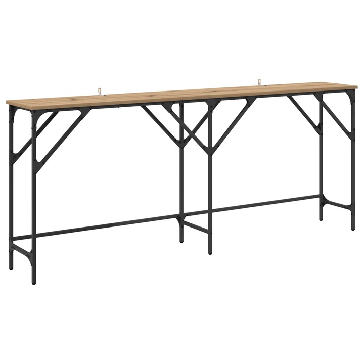 Конзолна маса vidaXL, Дъб 180 x 30 x 75 см Инженерно дърво
