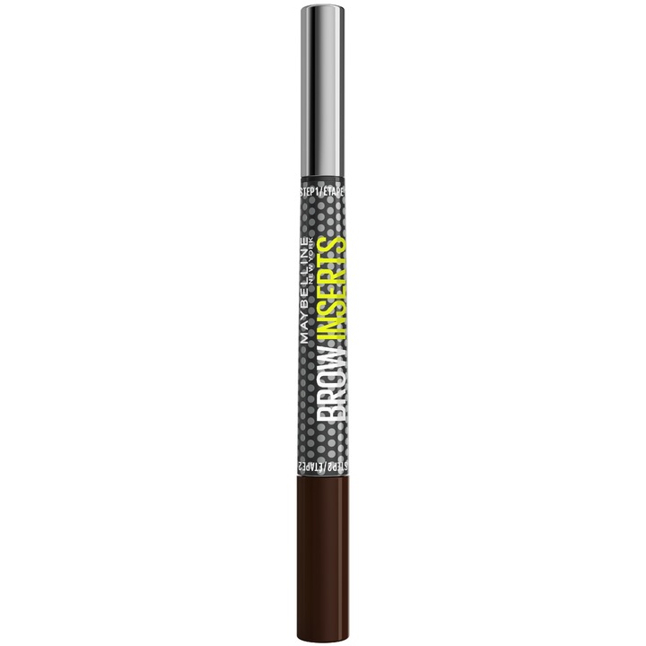 Carioca si gel de sprancene 2-in-1 Maybelline Brow Insert Black Brown 06, 2g