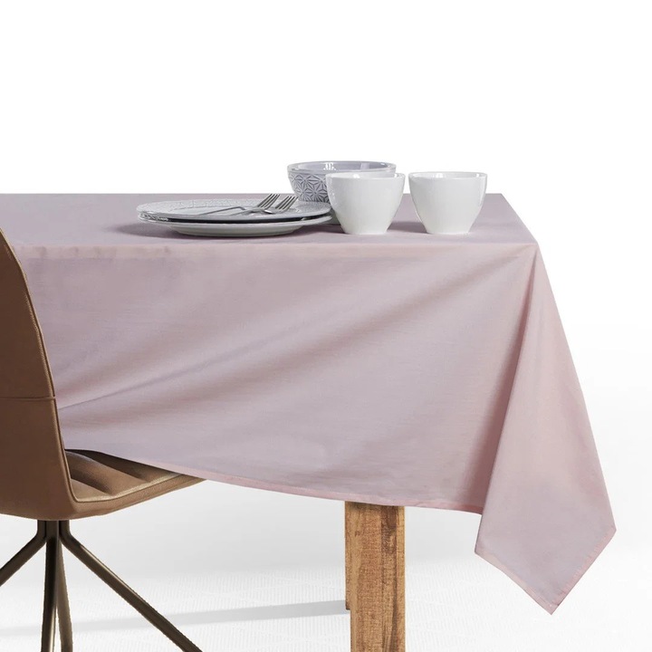 DK PURE asztalterítő HMD 40x120cm világos rózsaszín, textil, téglalap alakú