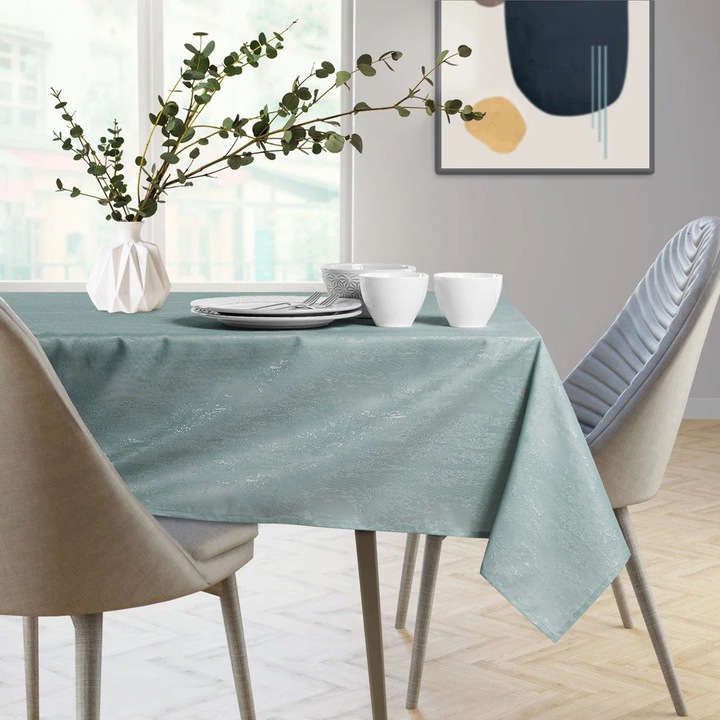 Zöld asztalterítő 40x120cm, téglalap alakú
