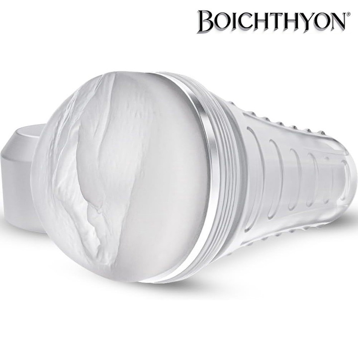 Masturbator Masculin Boichthyon®, Vagin Realistic cu Textura Fina si Adancime 19 cm, Jucarie Sexuala pentru Barbati, Silicon Moale, Usor de Curatat, transparent