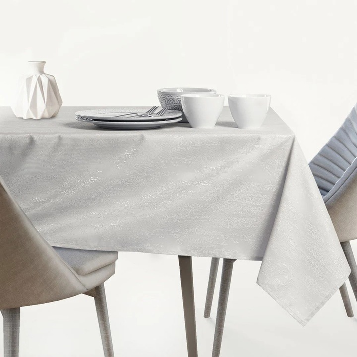 Asztalterítő, krém, 30x100cm, textil, téglalap alakú