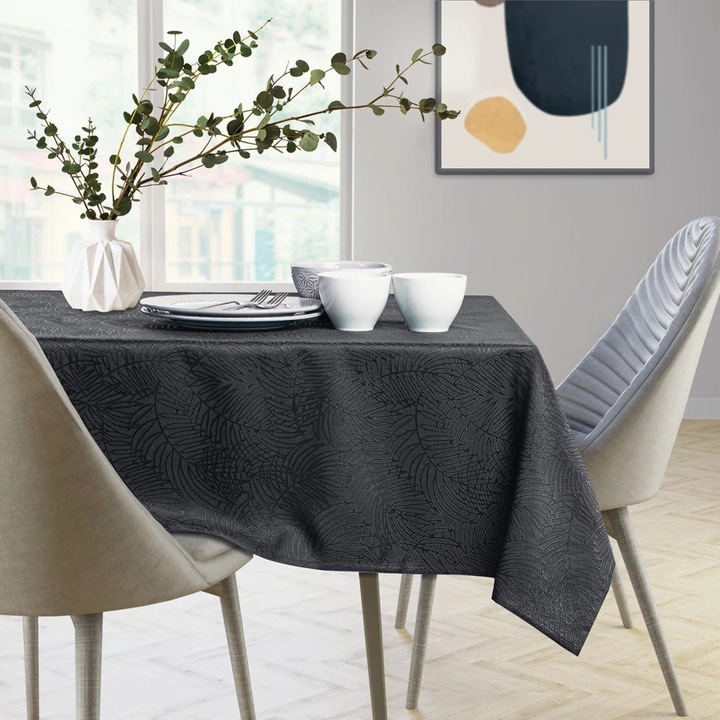 Sötét szürke asztalterítő, 40x120 cm, elegáns design