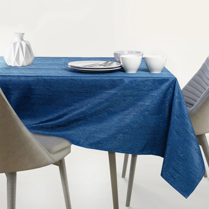 Asztalterítő, 40x140cm, sötétkék, téglalap alakú