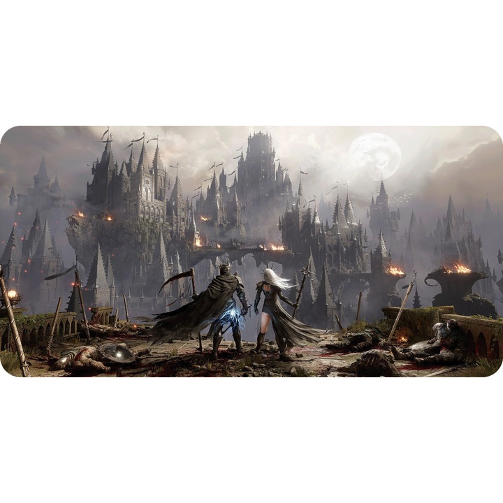 Mousepad Deskmat Lords of the Fallen II gameplay 800x400x4 mm margini cusute Oktane
