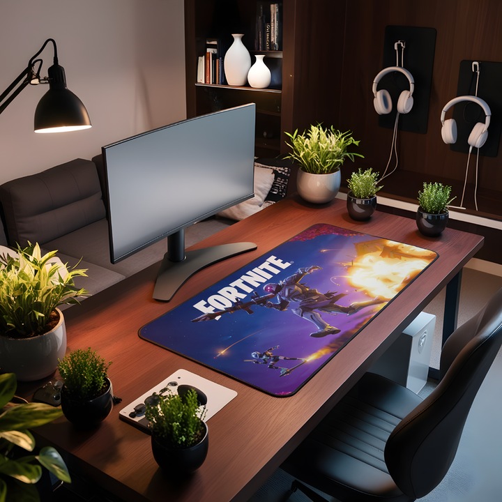 Mousepad Deskmat Fornite OG season 800x400x4 mm margini cusute Oktane