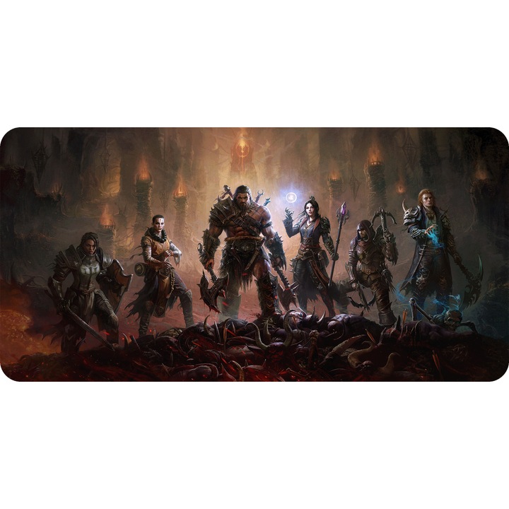 Mousepad Deskmat Diablo Immortal 800x400x4 mm margini cusute Oktane