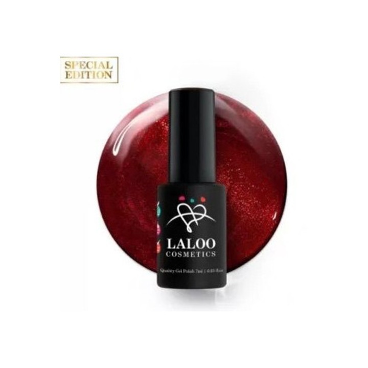 Lac gel magnetic Ruby Red Diamont 01 Laloo 7 ml