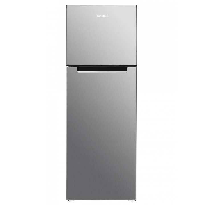 Frigider Samus SX466IE, Motor Dual Inverter, 304 L, Clasa energetica E, Dezghetare automata frigider, Termostat reglabil, Inox (laterale argintii)