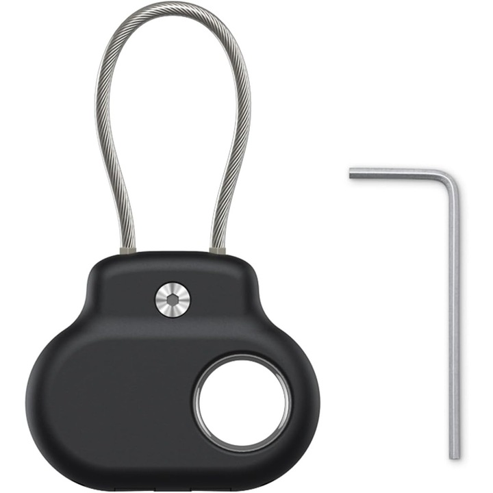 Tok Samsung SmartTag 2-höz fémkábellel - Elvesztés elleni, Karcolás elleni, Kulcstartó állatnyakörvre, kulcsokra, táskára és poggyászra - 360°-os védelem a nyomkövetőnek, Tartós kiegészítő