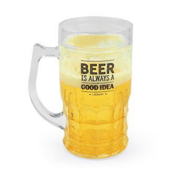 Halba de bere - Double-Wall, Sticla, Transparent, 440 ml