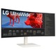 LG UltraWide™ 38BR85QC-W LED monitor, UWQHD+ (3840x1600), IPS, 144Hz, 1ms GtG, 2300R ívelt, DisplayHDR™ 600, HDR 10, AMD FreeSync Premium Pro, G-SYNC Compatible, Flicker Safe, VRR, Super Resolution+, HDMI, DP, USB-C 90W, RJ-45, 7Wx2 hangszóró, Fehér