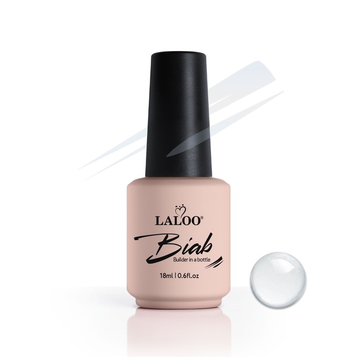 Gel in sticla Laloo Biab 01 Clear 18ml