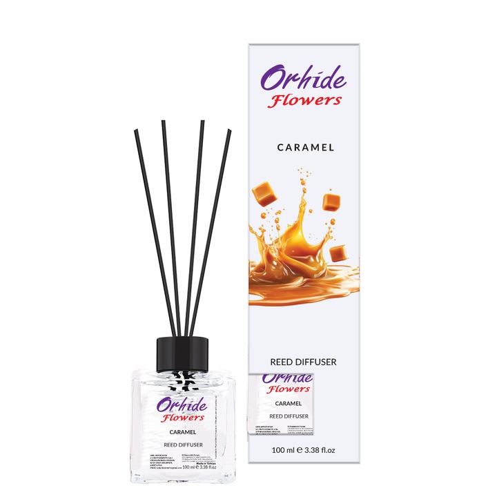 Szobaillatosító Orchidea Virágok 100 ml, Karamellát, Karamell