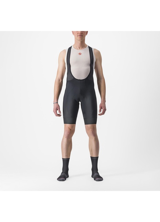 Pantaloni scurti cu bretele Castelli Entrata 2, pentru barbati, Negru