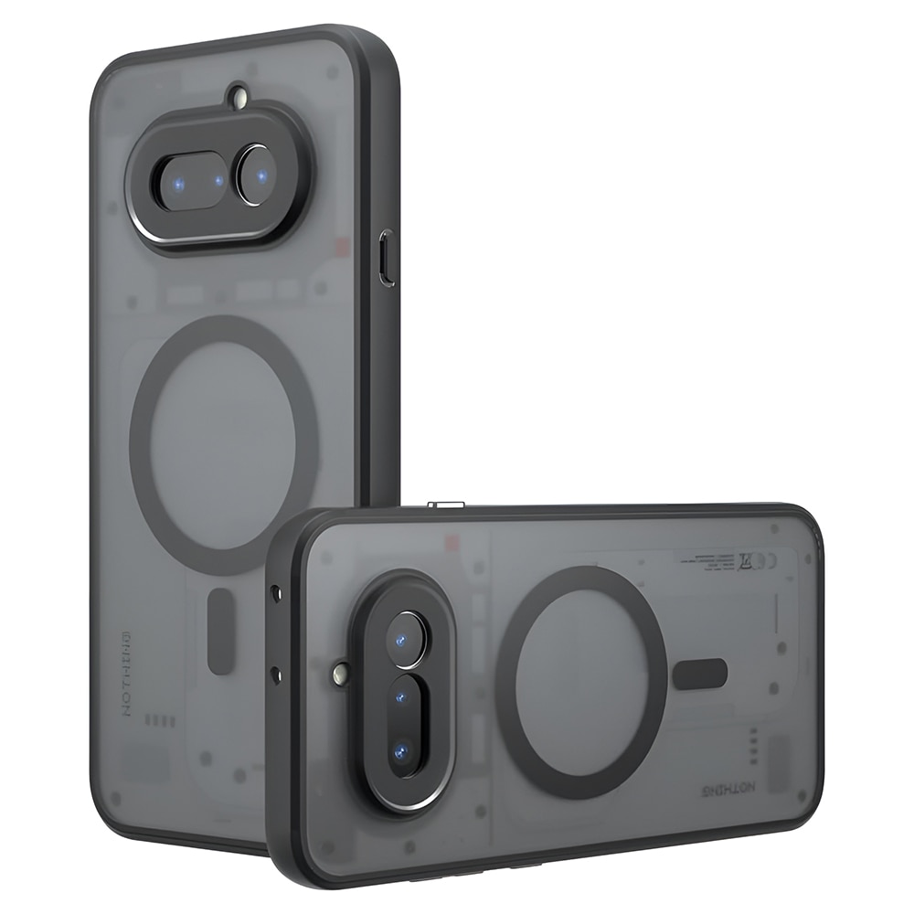 Husa premium pentru Nothing Phone (4a) CareFree Defender, cu MagFit, Design Slim & Protectie Completa, Never-Yellow, anti-amprente - negru mat