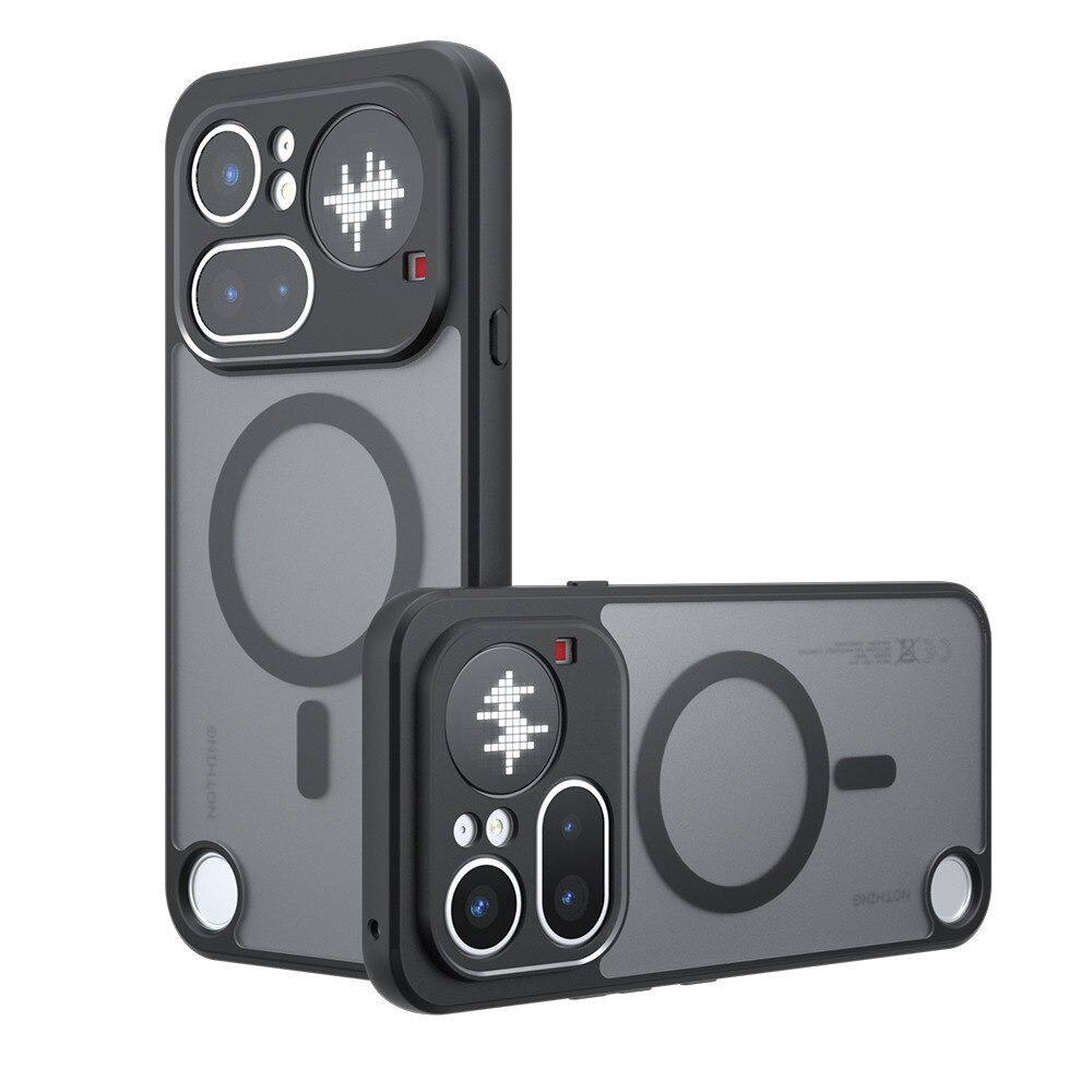 Husa premium pentru Nothing Phone (4a) Pro CareFree Defender, cu MagFit, Design Slim & Protectie Completa, Never-Yellow, anti-amprente - negru mat