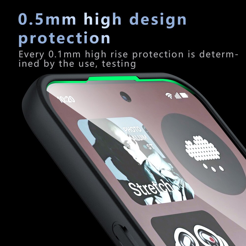 Husa premium pentru Nothing Phone (4a) Pro CareFree Defender, cu MagFit, Design Slim & Protectie Completa, Never-Yellow, anti-amprente - negru mat