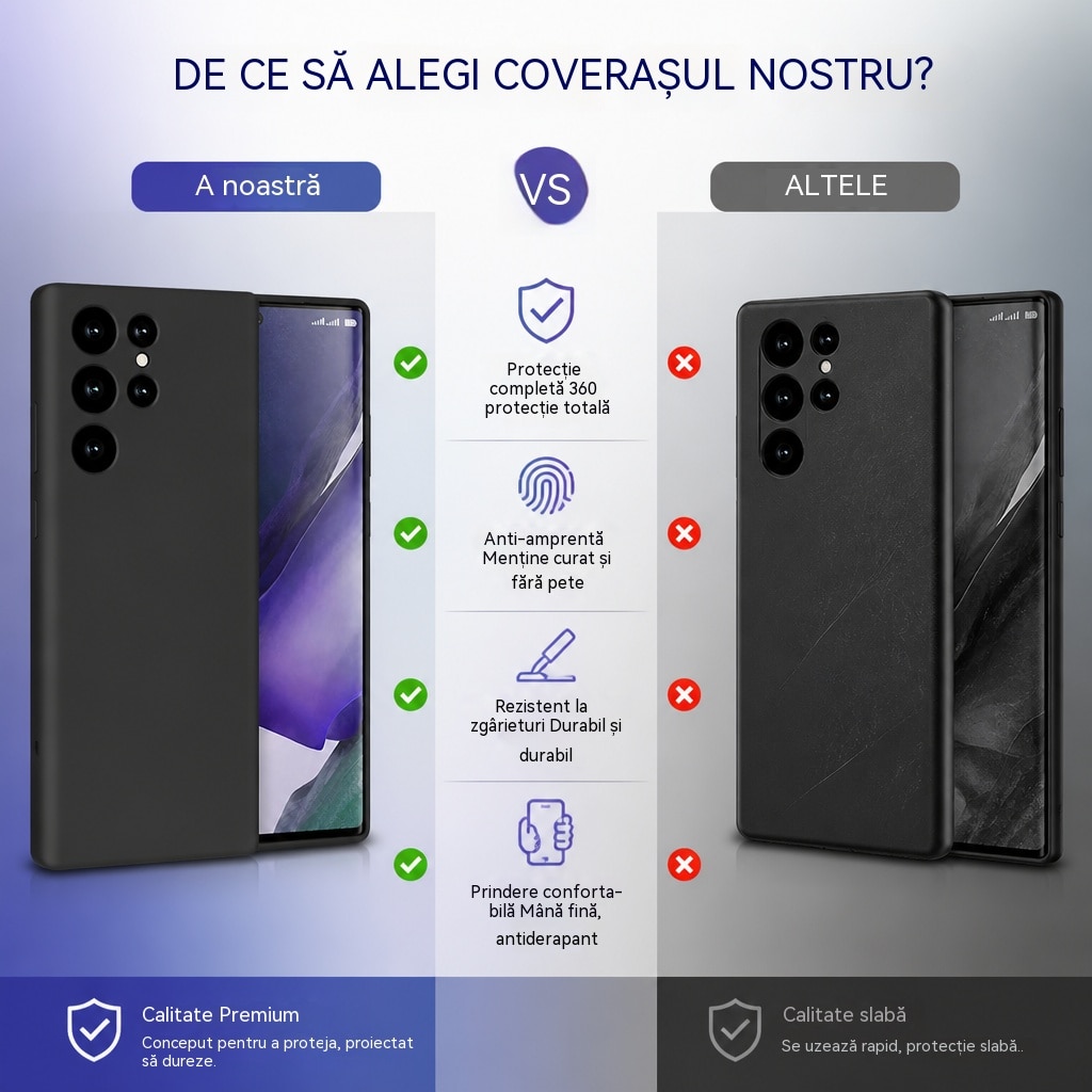 Husa pentru Samsung Galaxy S25 Ultra 5G, protectie completa, contur mov Verde deschis