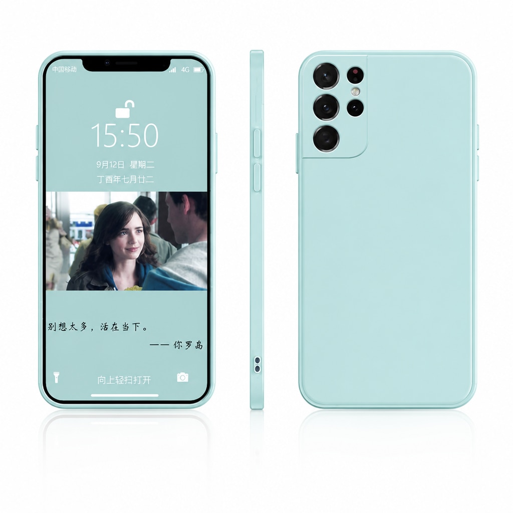 Husa pentru Samsung Galaxy S25 Ultra 5G, protectie completa, contur mov Verde deschis