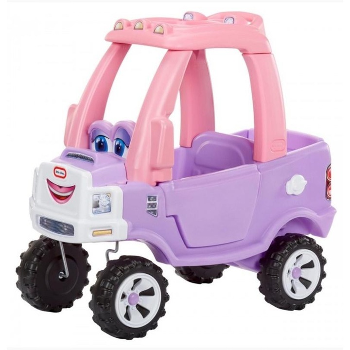 Jeep pentru copii Little Tikes Cozy Truck, masinuta de impins, cu design pick-up, din plastic rezistent, multicolor