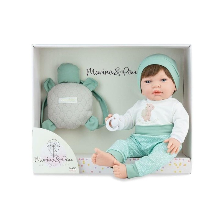 Marina&Pau Sweet Baby Kapibara babababa, vinilből, hátizsákkal, többszínű, 42 cm, 1 db