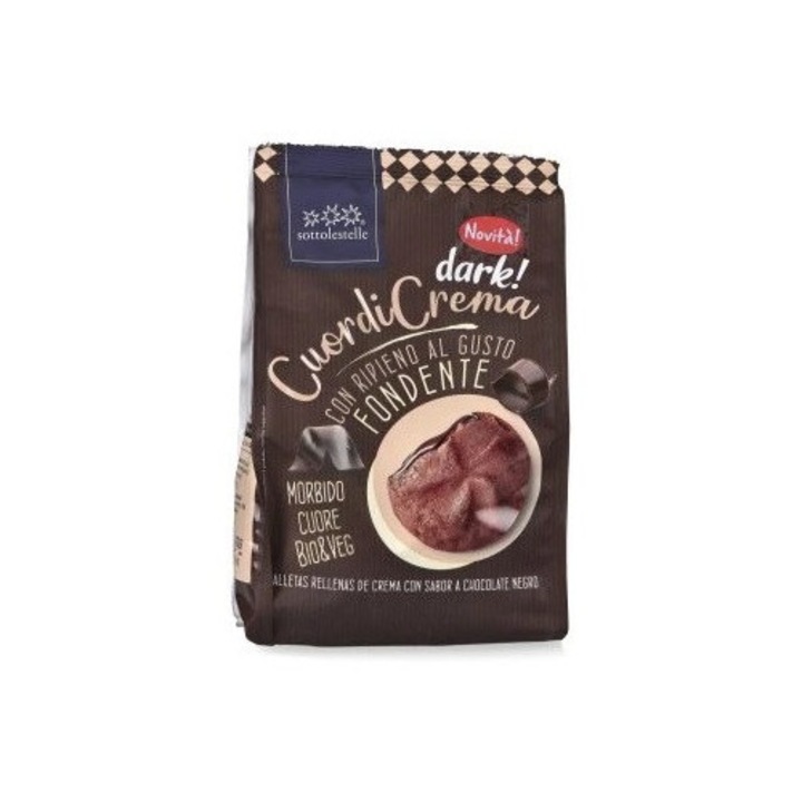 Biscuiti cu crema de ciocolata eco 200 g Sottolestelle