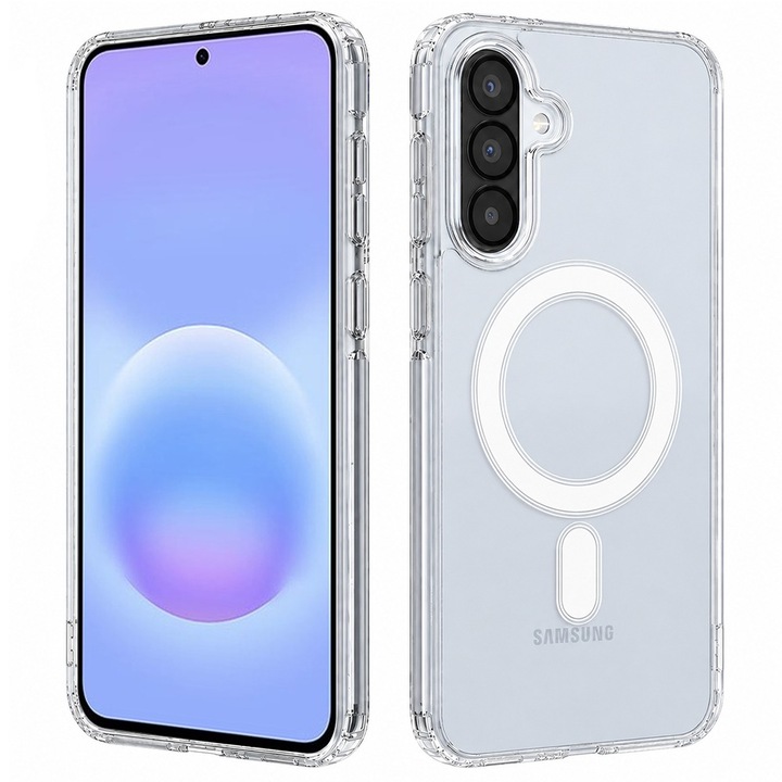 Husa pentru Samsung Galaxy A57 5G DaDen MagSafe Pro, Incarcare wireless, Protectie superioara, Transparenta