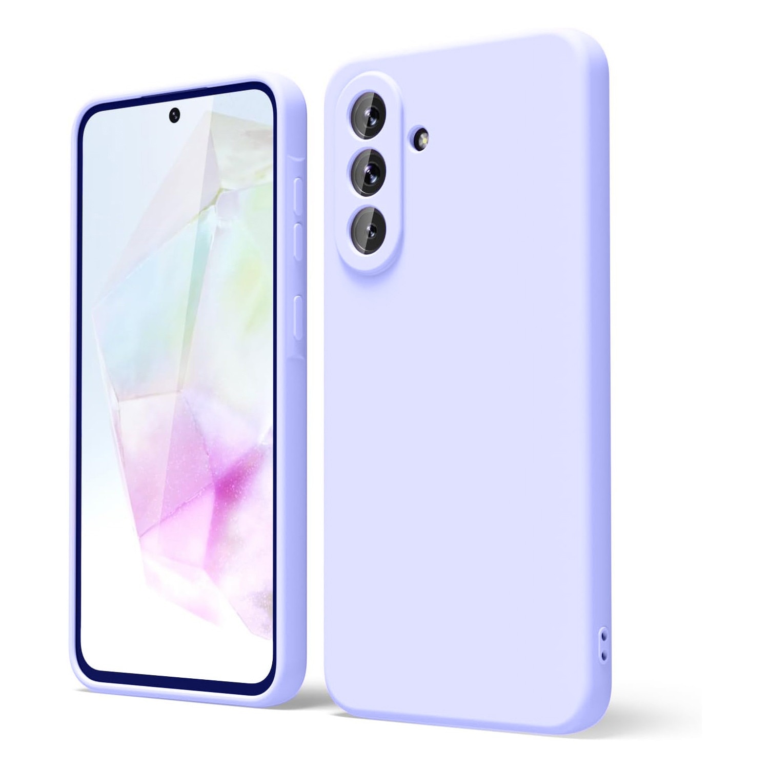Husa pentru Samsung Galaxy A57 5G Daden® Silicon Soft, Ultra Slim, Protectie sporita, Interior de microfibra, Mov