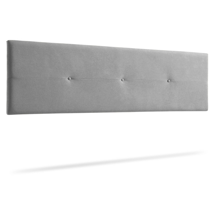NAPOLI Kárpitozott Fejtámla Acualina 145x50x5 cm - Világosszürke - Moonia