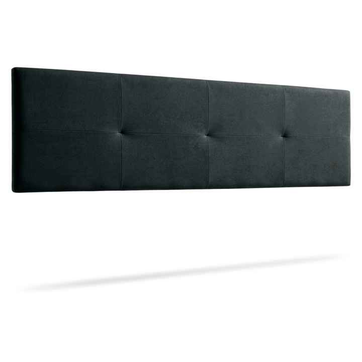 Kárpitozott Fejtámla ALTEA Acualina 145x50x5 cm - Fekete - Moonia